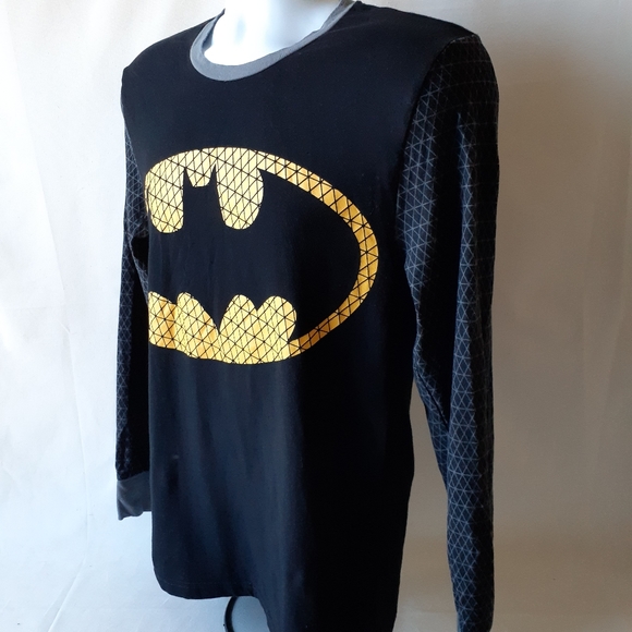 Batman men's bkack long sleeve shirt - Picture 3 of 8